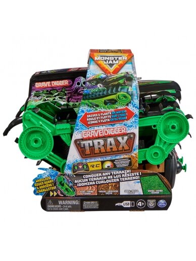 MONSTER JAM nuotolinio valdymo transporto priemonė Grave Digger Trax, 6067880 1