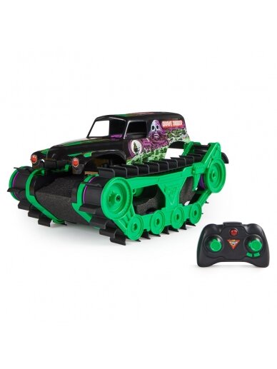 MONSTER JAM nuotolinio valdymo transporto priemonė Grave Digger Trax, 6067880 2