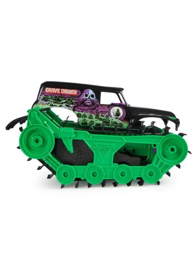 MONSTER JAM nuotolinio valdymo transporto priemonė Grave Digger Trax, 6067880 3