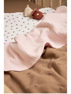 Muslino pledas 100x150, Meyco Baby Soft pink