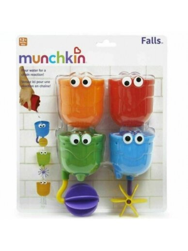 MUNCHKIN vonios žaislų rinkinys, Falls Baby, 12mėn+, 01231104 2