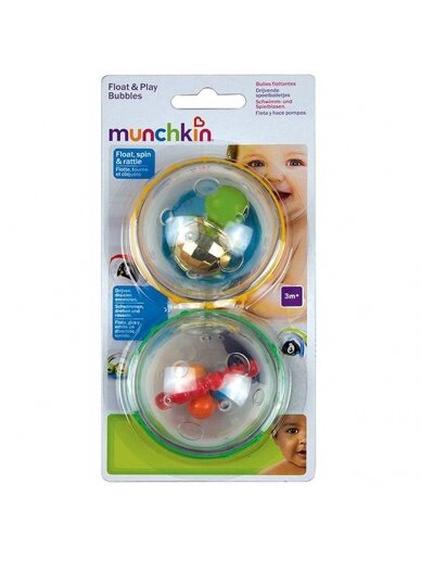 MUNCHKIN vonios žaislų rinkinys, Float & Play Bubbles, 4 mėn+,  2 vnt, 90048 3