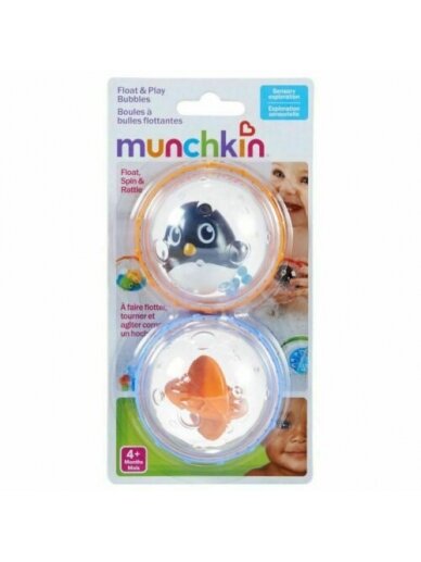 MUNCHKIN vonios žaislų rinkinys, Float & Play Bubbles, 4 mėn+,  2 vnt, 90048 4