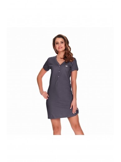 Maternity nursing nightdress by DN (dark grey) 6