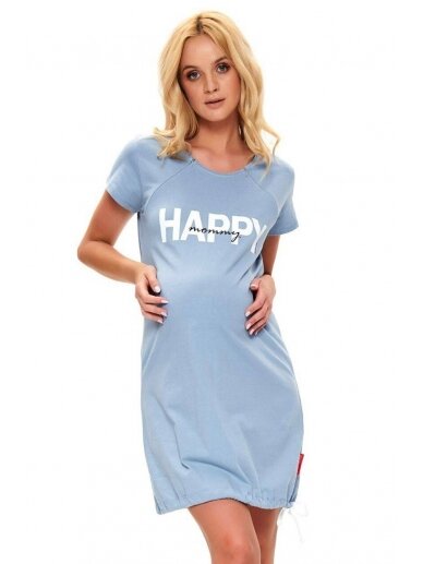 Nursing nightdress by DN (light blue)