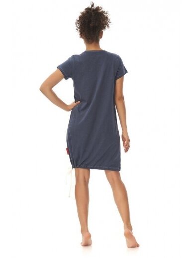 Nursing nightdress by DN (blue) 3