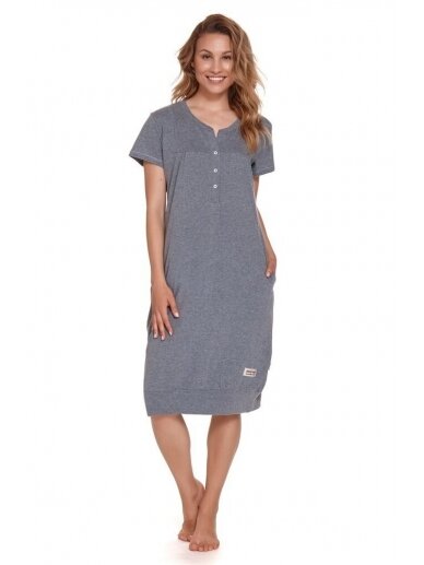 Nursing nightdress by DN (grey)