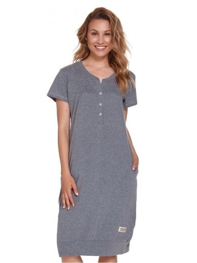 Nursing nightdress by DN (grey) 3