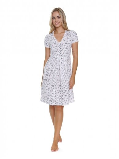 Maternity breastfeeding nightdress by DN (papaya bloom)