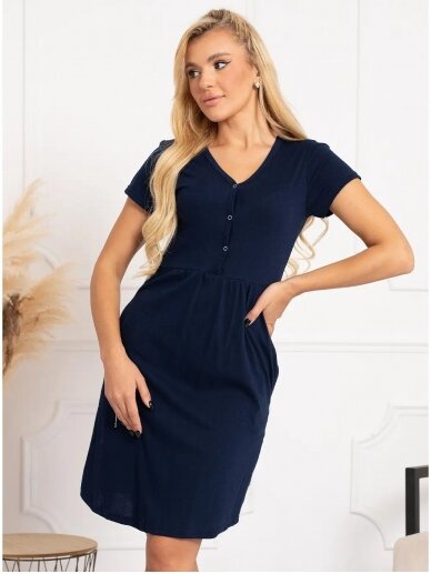 Nightwear for pregnant and nursing women, Ismena, by ForMommy (dark blue) 5