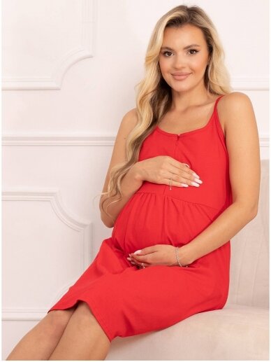 Nightwear for pregnant and nursing, Merry, ForMommy, red 2