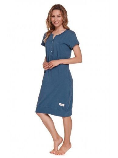 Nursing nightdress by DN (blue) 3