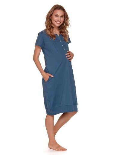 Nursing nightdress by DN (blue)