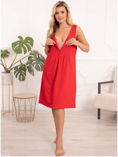 Nightwear for pregnant and nursing Sofia, ForMommy (red) 1