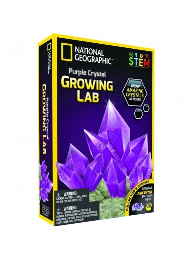 NATIONAL GEOGRAPHIC rinkinys Crystal Grow Purple, NGPCRYSTAL