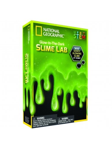 NATIONAL GEOGRAPHIC rinkinys Slime Science 3it Green, NGSLIME