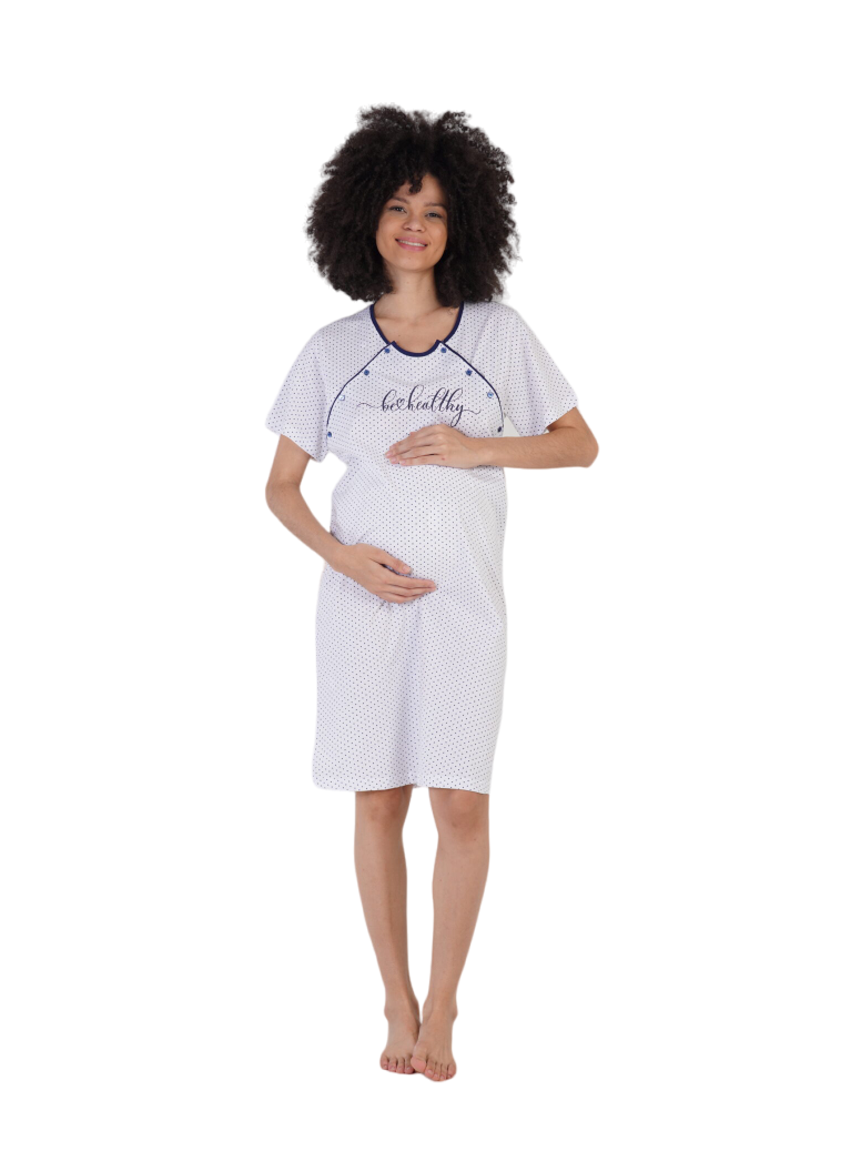 Nightwear for breastfeeding Be Healthy by Vienetta white with