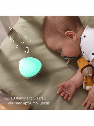 Momcozy Portable Sound Machine, Little Shell White Noise Machine with Crying Detection,