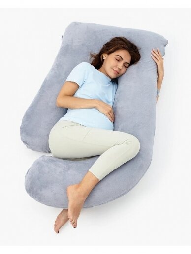 U Shaped Fabric Pregnancy Pillow, Momcozy 4