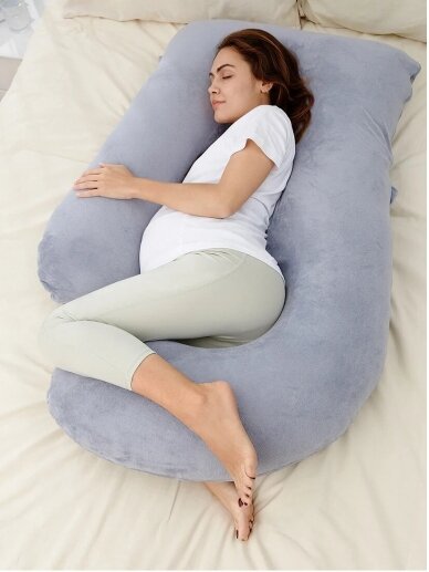 U Shaped Fabric Pregnancy Pillow, Momcozy 2