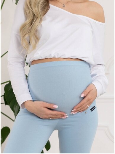 Maternity leggings, Classic, ForMommy (baby blue) 5