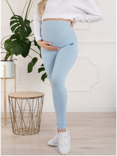 Maternity leggings, Classic, ForMommy (baby blue) 4