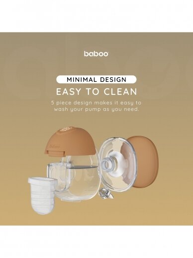 BABOO WEARABLE HANDS-FREE ELECTRIC BREAST PUMP (double) 8