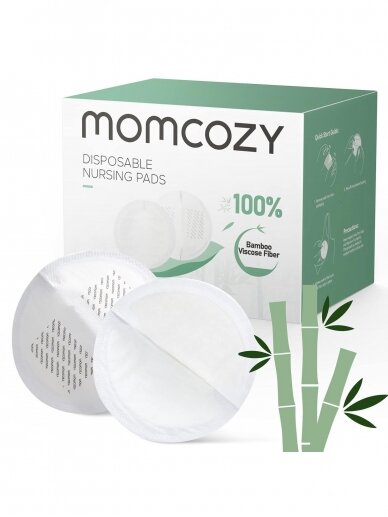 Momcozy Bamboo Fiber Disposable Nursing Pads, 80 psc.c