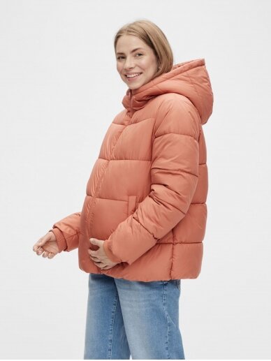 Maternity jacket Mlursa by Mama;licious (orange) 1