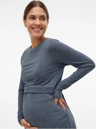 Blouse for pregnant and nursing women MLANABELLA, Mama;licious grey 2