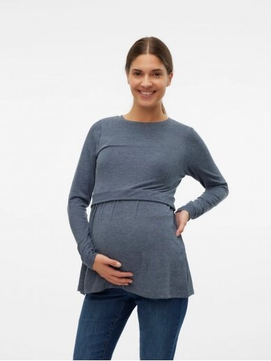 Blouse for pregnant and nursing women MLANABELLA, Mama;licious grey 5