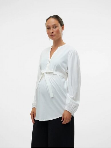 Blouse for pregnant and nursing women MLELVA, Mama;licious White 6