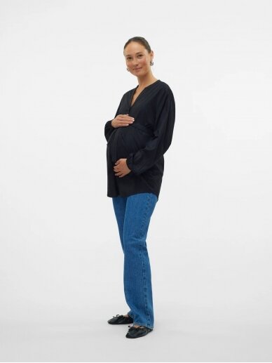 Blouse for pregnant and nursing women MLELVA, Mama;licious Black 4