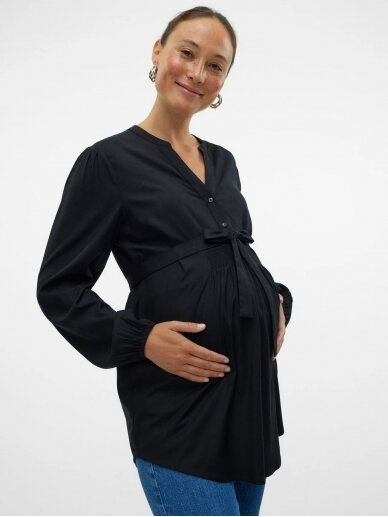 Blouse for pregnant and nursing women MLELVA, Mama;licious Black 2