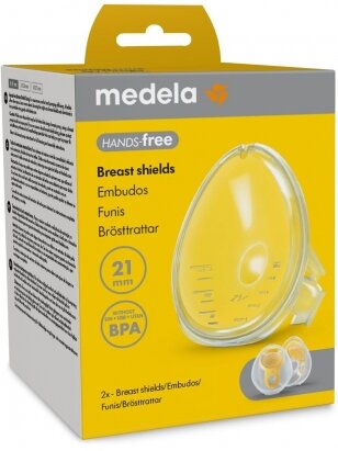 Medela - hands free krūtų gaubteliai, 2 vnt. 21mm