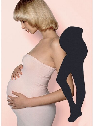 Maternity tights  Mamma Donna 50 den, Veneziana, Black 1