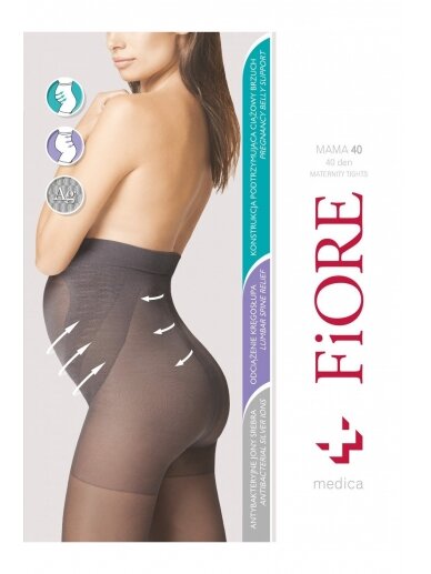 Maternity Tights 40 den, Fiore, Beige