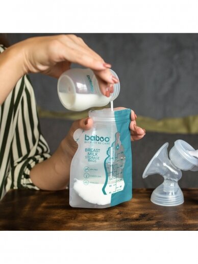 Bags for storing mother's milk, 25 units, Baboo 3