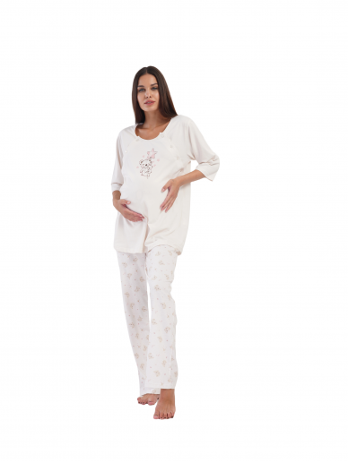 Pajamas for pregnant and nursing mothers 405066, Vienetta (Beige)