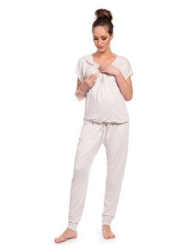 Pajamas for pregnant and nursing mothers Karen, Seraphine (Oatmeal) 1