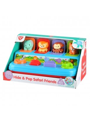 PLAYGO INFANT&TODDLER edukacinis žaislas Hide & Pop Safari Friends, 2463