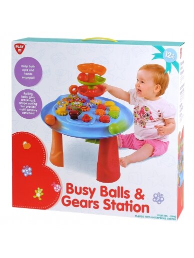 PLAYGO INFANT&TODDLER žaidimų stalas Busy Balls & Gears Station, 2940