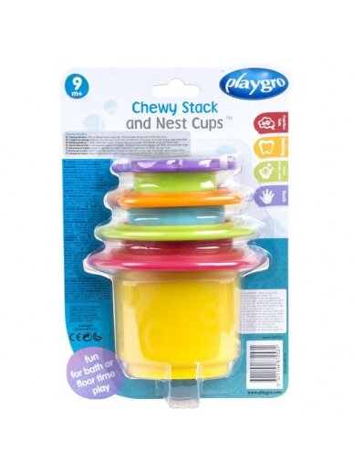 PLAYGRO vonios žaislas Nest Cups, 187253 4