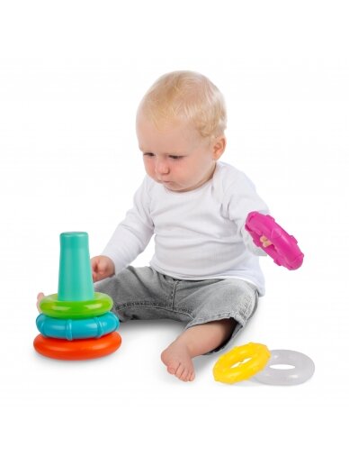 PLAYGRO žaidimas Piramidė – kramtukas Sort And Stack, 4088543 3