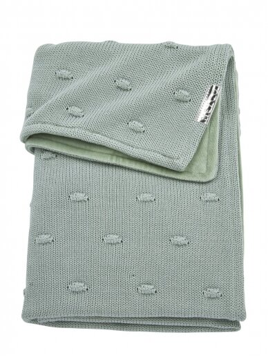 Pledas, 75x100, Knots Velvet, TOG 2.0, Meyco Baby (Stone green)