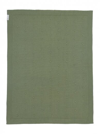 Baby blanket 100x150cm, Meyco Baby (Forest green) 2