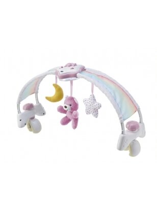 Muzikinis lankas ant lovytės CHICCO Rainbow Sky 143283 Pink