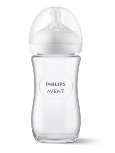 Stiklinis buteliukas Philips Avent Responsive Natural 240ml SCY933/01