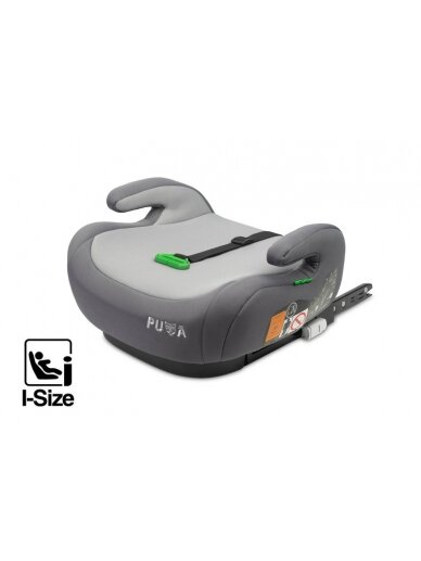 Automobilinė kėdutė CARTERO Puma I-Size Light Grey 125-150cm