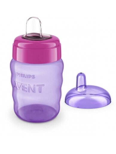 Puodelis PHILIPS AVENT su kandikliu Classic 260ml 9mėn+ SCF553/03 Violet